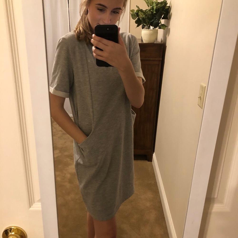 Down East Grey Sweater Dress